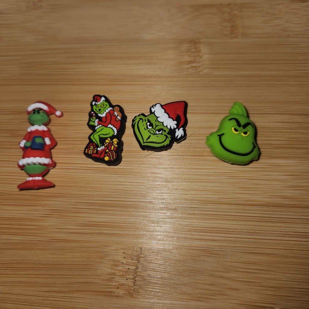 Grinch Christmas Shoe Charms Set